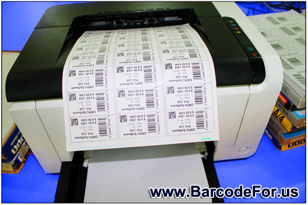 Print Barcode using Laser Printer